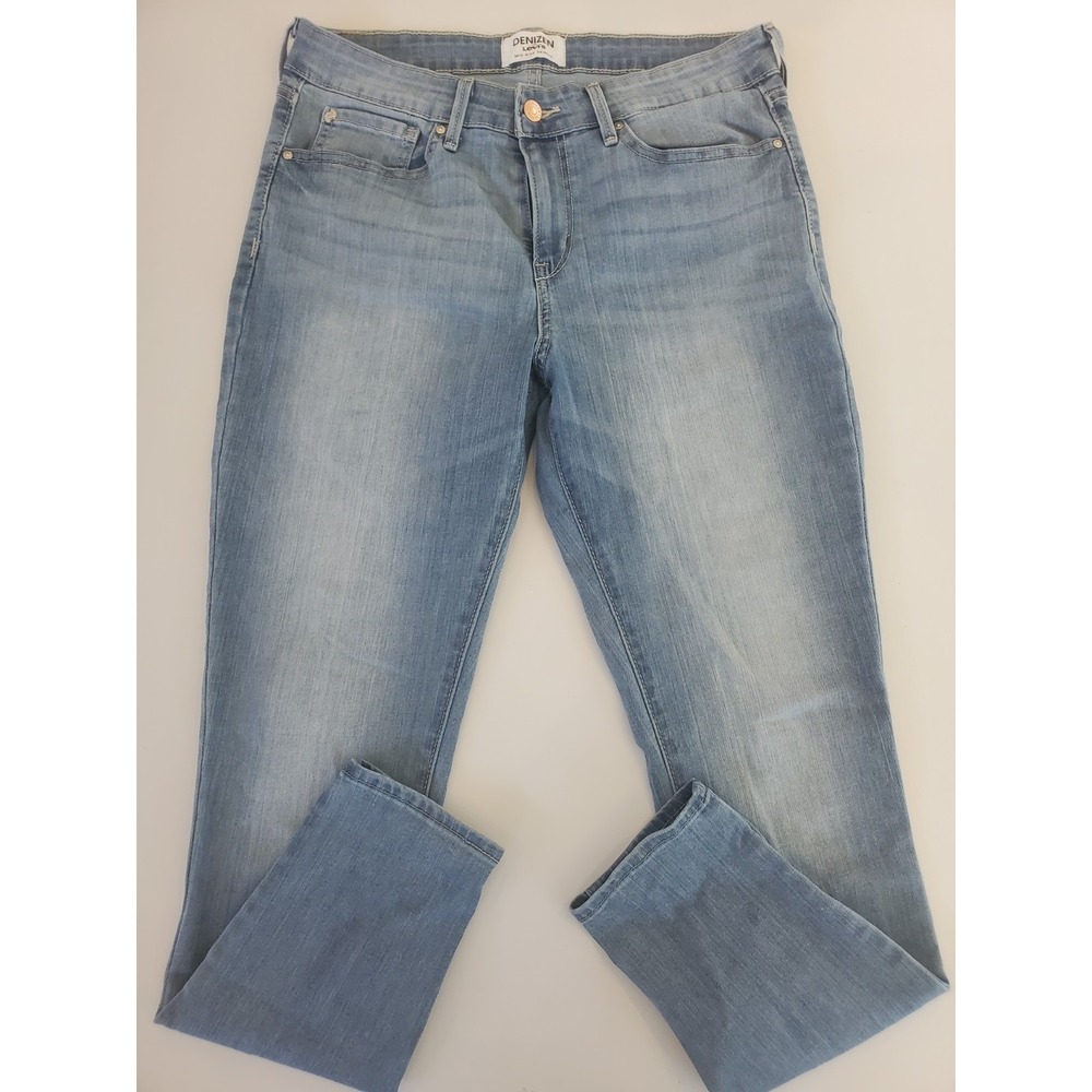 Denizen from Levis Mid Rise Skinny Jeans Womens Light Wash Blue 12M 31x30